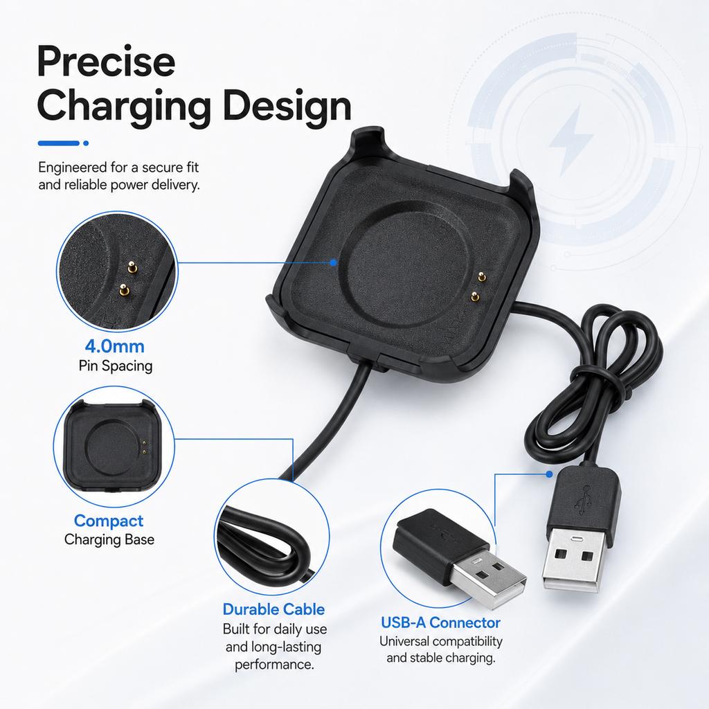 1 szt. Magnetyczna ładowarka do smartwatcha Kabel do ładowania smartwatcha Adapter USB do ładowania dla smartwatcha HW22 7