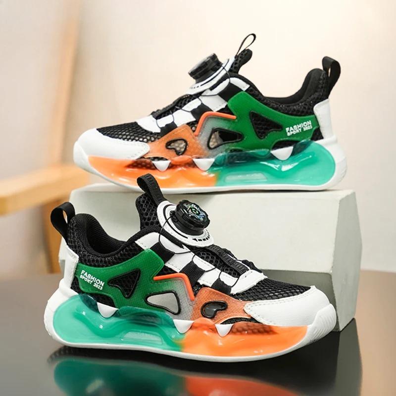 Breathable Mesh Kids Sneakers Lightweight Summer Casual Shoes for Boys School Sports Walking Size 28-39
