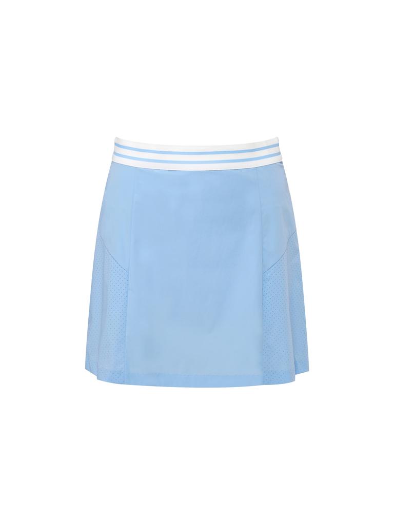 WIDEANGLE To Tech Like Punching Mix Flare Banding Culottes L_Light Blue