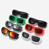 High End Designer Style Stylish Retro Edgy Punk Timeless Oversized Square Shaped Female For Both Male Sun Glasses