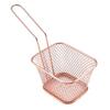 Square Mini Stainless Steel Frying Basket with Hook - Multipurpose Kitchen and Barbecue Rack