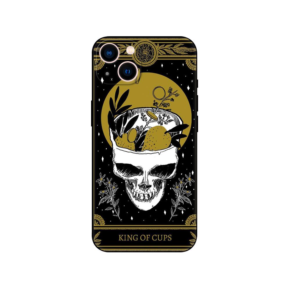 Death Tarot phone case for iphone 5 5s 2020se 6 6s 7 8 plus x 10 XR XS 11 12 13 mini pro MAX black tpu back cover