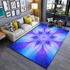 Colorful Starburst Pattern Area Rug, Purple and Blue Galaxy Design Suitable for Use As an Anti-slip for Living Room Bedroom Sofas