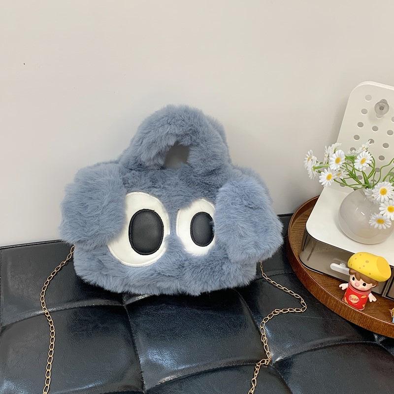 Adorable Big-Eyed Puppy One-Shoulder Crossbody Plush Bag - 2025 Trendy Fashion