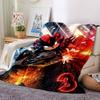 1pc Sonic Hedgehog Adventure Flannel Blanket for Super Soft Cute Comfort Blanket for Travel Bedding Couch Sofa Blanket Y73029