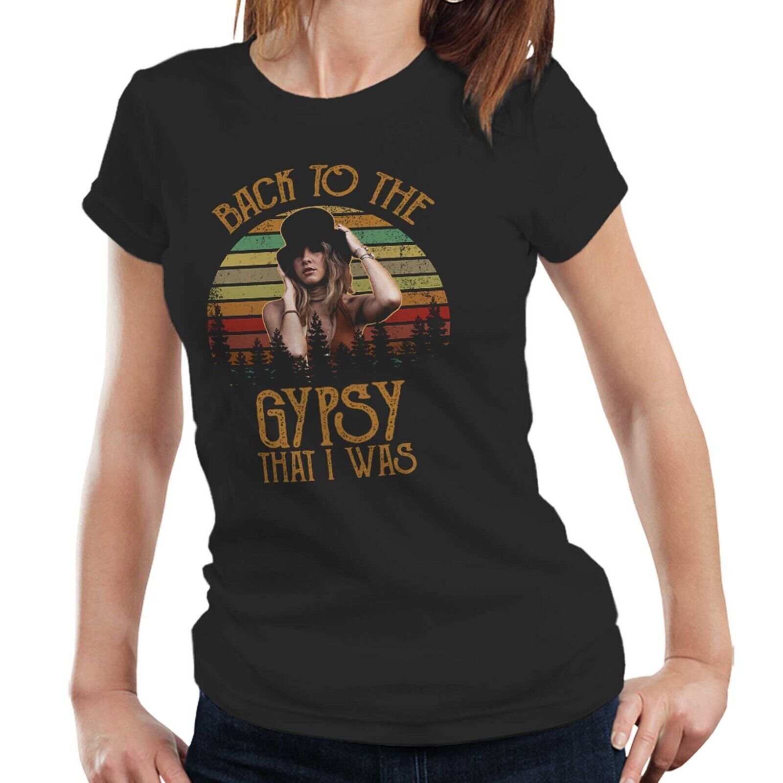 Футболка Stevie Nicks Back To The Gypsy That I Was Полуприталенная Женская Винтажная XL