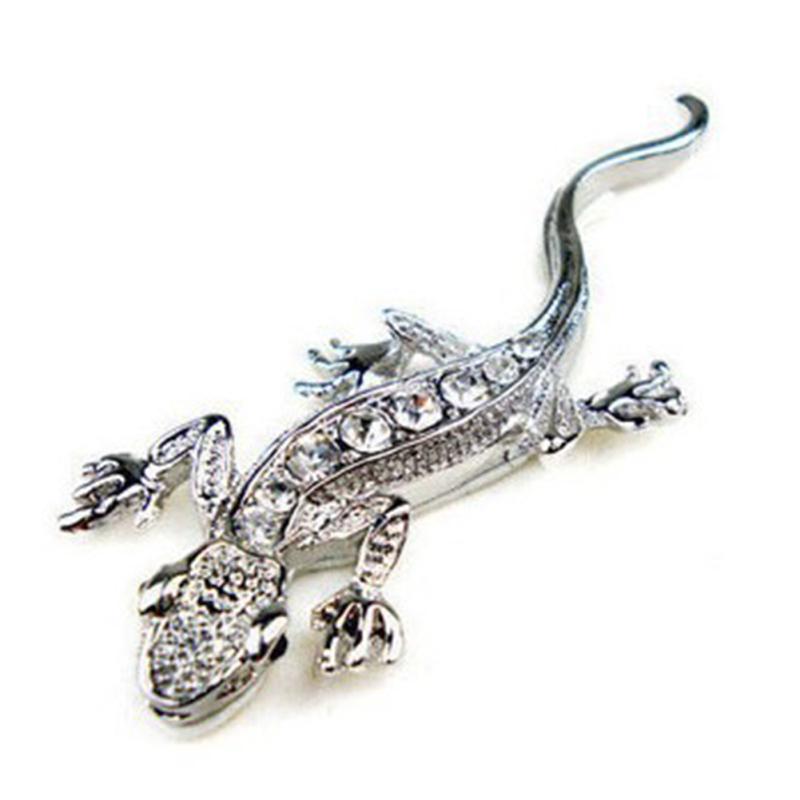 Adesivo per auto Adesivo 3D in metallo con diamante Gekko Japonicus per auto