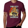 Thin Lizzy Jailbreak Explosion Vintage Black Print T Shirt TShirt Korean Fashion for a Boy Designer T Shirt Unisex