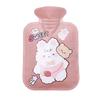 Mini Plush Cartoon Hot Water Bottle for Abdomen - Soft Hand Warmer