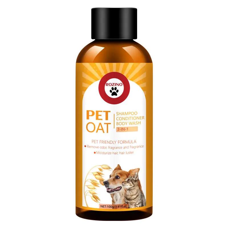 

100ml Cats Shampoo Body Wash Dogs Conditioner 3 in 1 Bacteria Mites Deodorant Long Lasting Fragrance Pet Cleaning Products