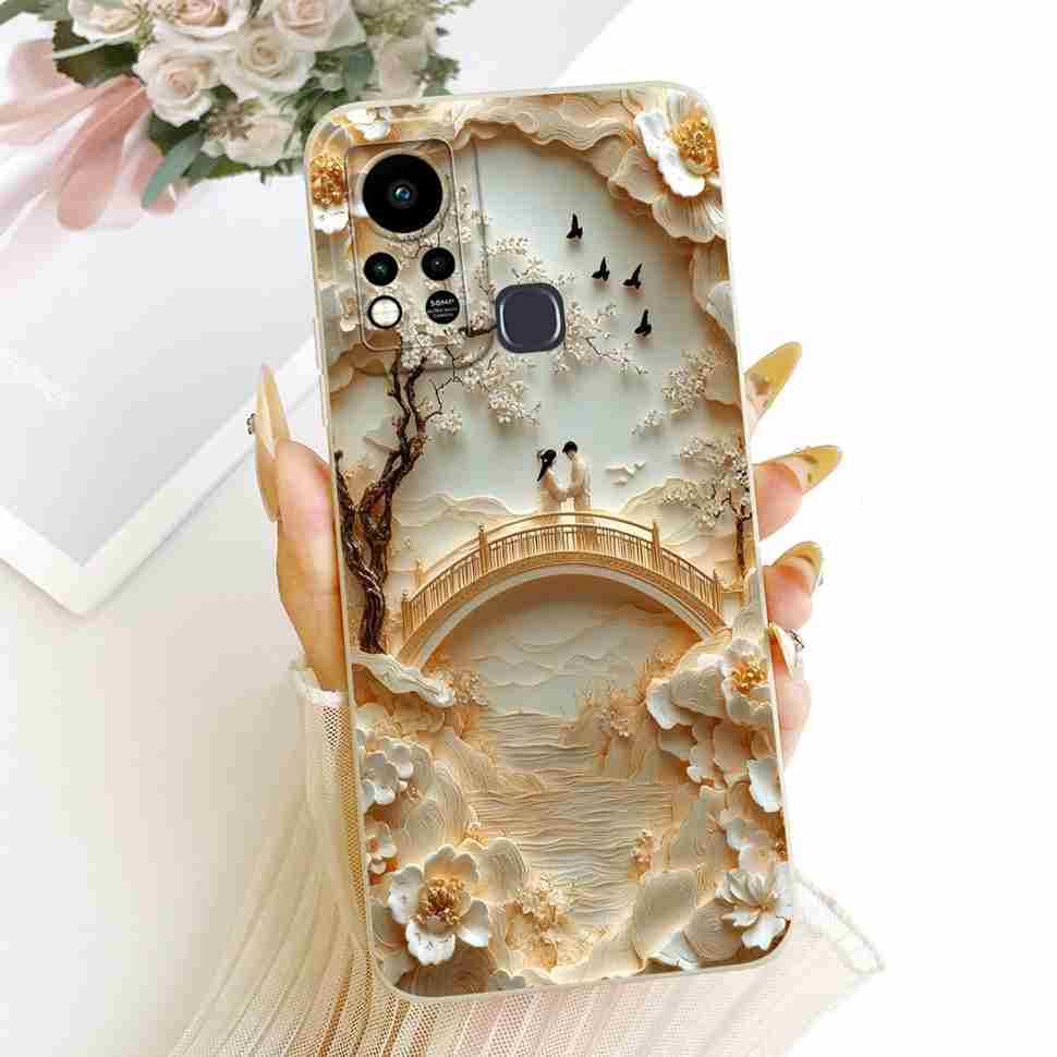 For Infinix Hot 11s X6812 X6812B Case Couple Cat Butterfly Soft Silicone Cover Casing For Infinix Hot 11s Hot11s Fundas Bumper