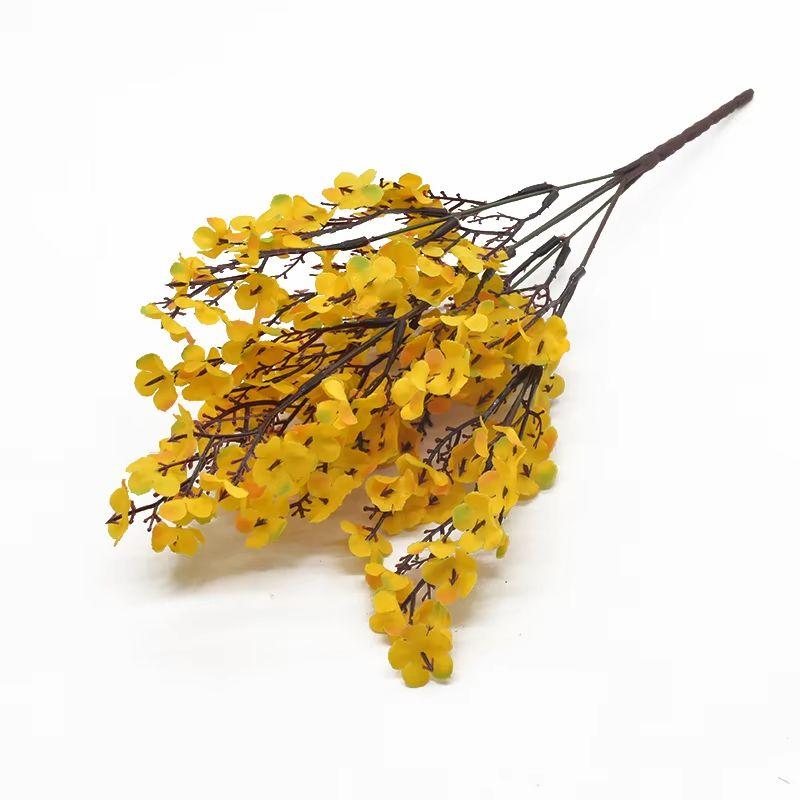 Pink Silk Gypsophila Artificial Flowers Small Bunches 5 Forks 30CM Living Room Decoration Fake Plants Vase for Home Wedding