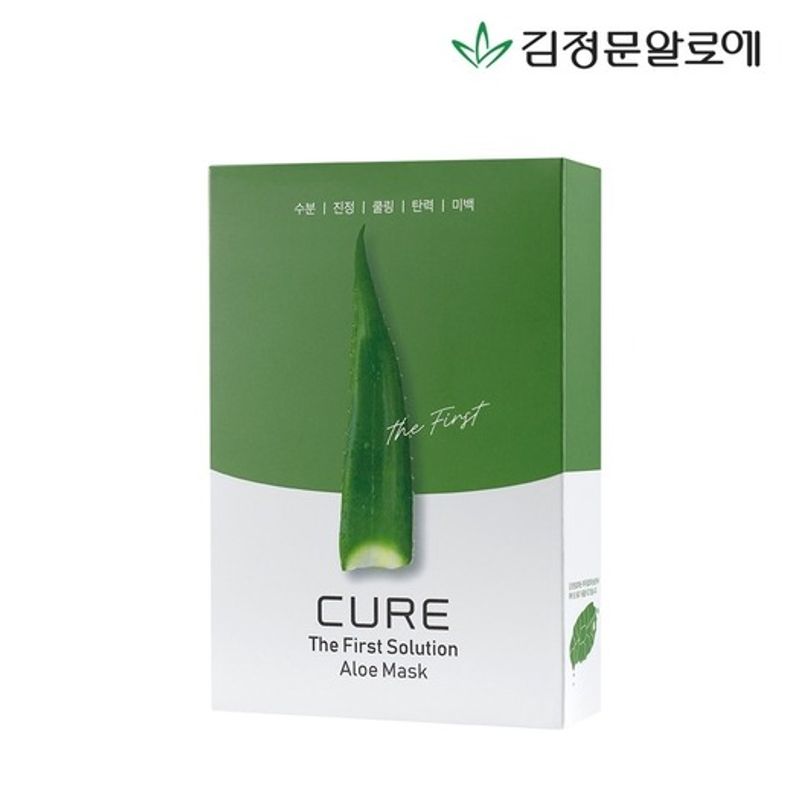 CURE [Kim Jung-moon Aloe] Cure the First Solution Aloe Mask (10 sheets) FREE