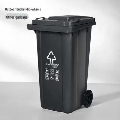 JingJingRS Venkovní plastový odpadkový koš