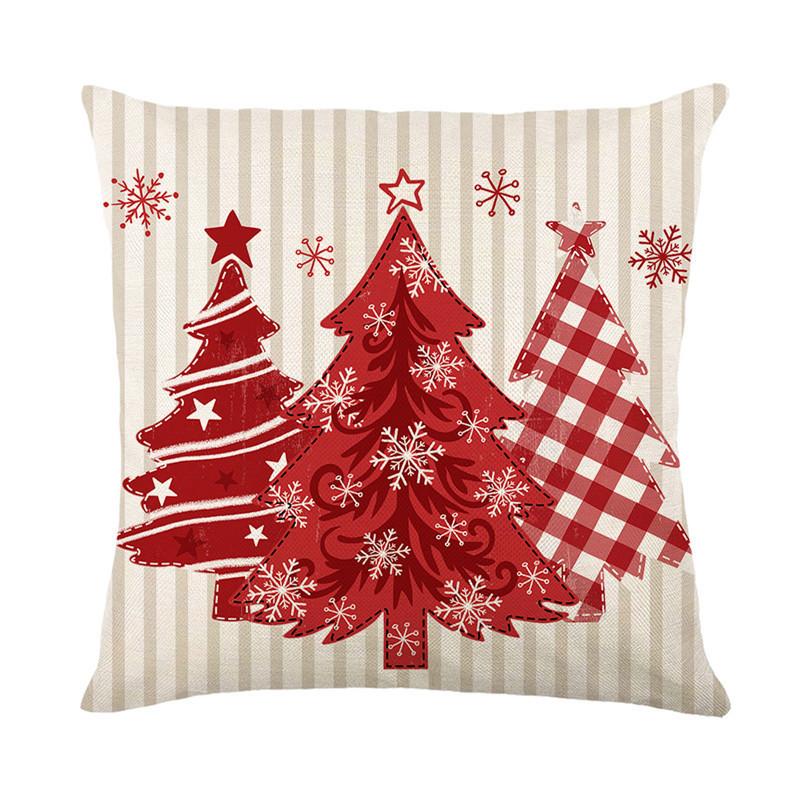 Christmas pillow cover digital printing cushion Christmas theme sofa pillow