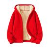 Cappotto da uomo pesante e spesso in pile Felpa con cappuccio da uomo Cardigan