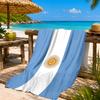 Strandtuch mit Argentinien-Flaggen-Design, Schnelltrocknend, Pflegeleicht, Geeignet für Fitness und Strandurlaub, Sport-Essential
