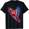 Best Parrot Art For Men Women Kids Tropical Parrot Lover T-Shirt(1)