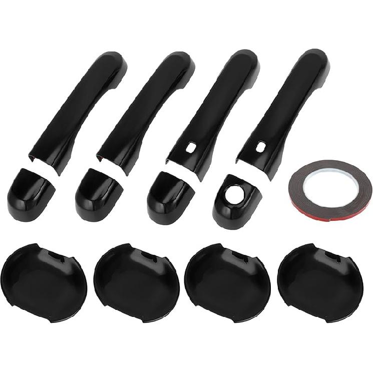 

Motoforti Комплект накладок на ручки наружных дверей, Декоративная накладка для Jeep Renegade 2015-2021, АБС-пластик, Оранжевый, 1 комплект чёрный