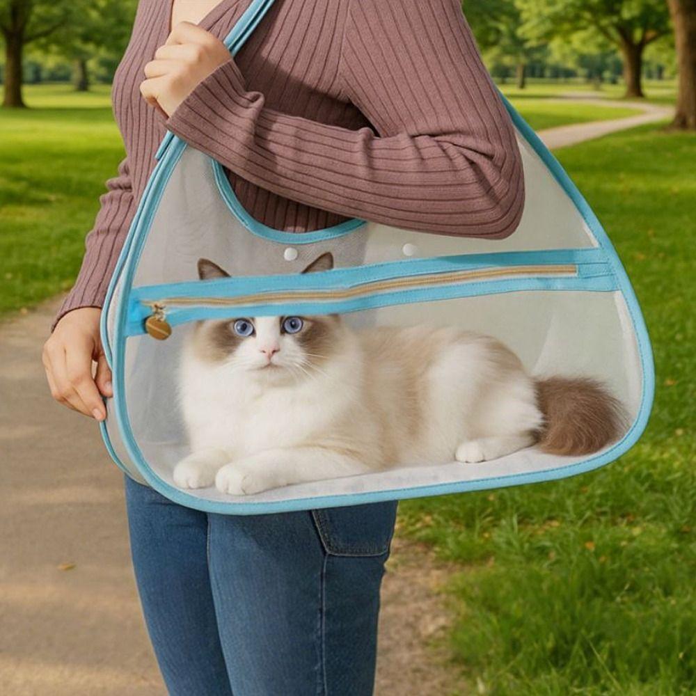 Mesh Pet Carrier Bag Nylon Pet Handbag Simple Fashion Portable Pet Bag  for Cats Dogs