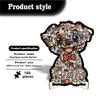 Fun Dog Set Wooden Puzzle Ornament Puzzle Game Toy Low Edition 160Pcs Puzzle