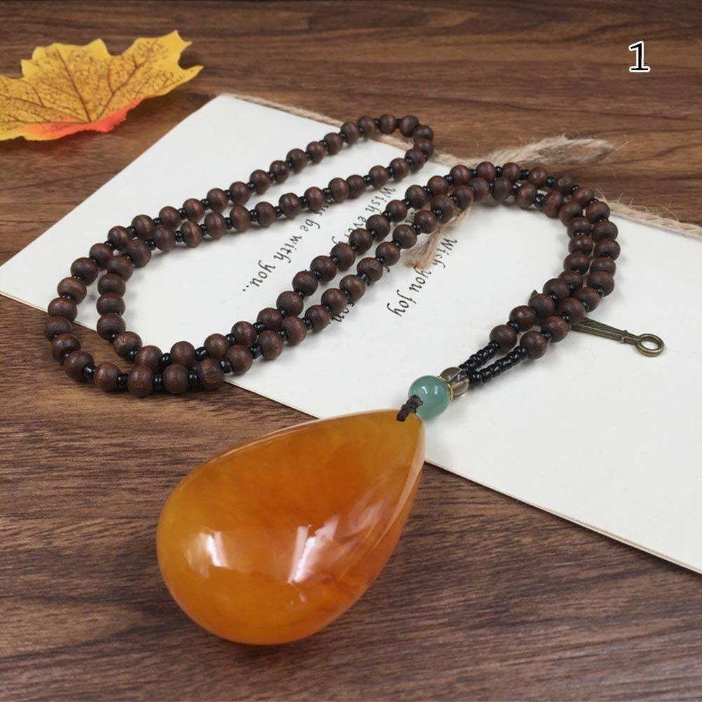 

Круглый деревянный свитер цепочка длинная одежда кулон мужчины женщины ювелирные изделия подарок вечеринка 1