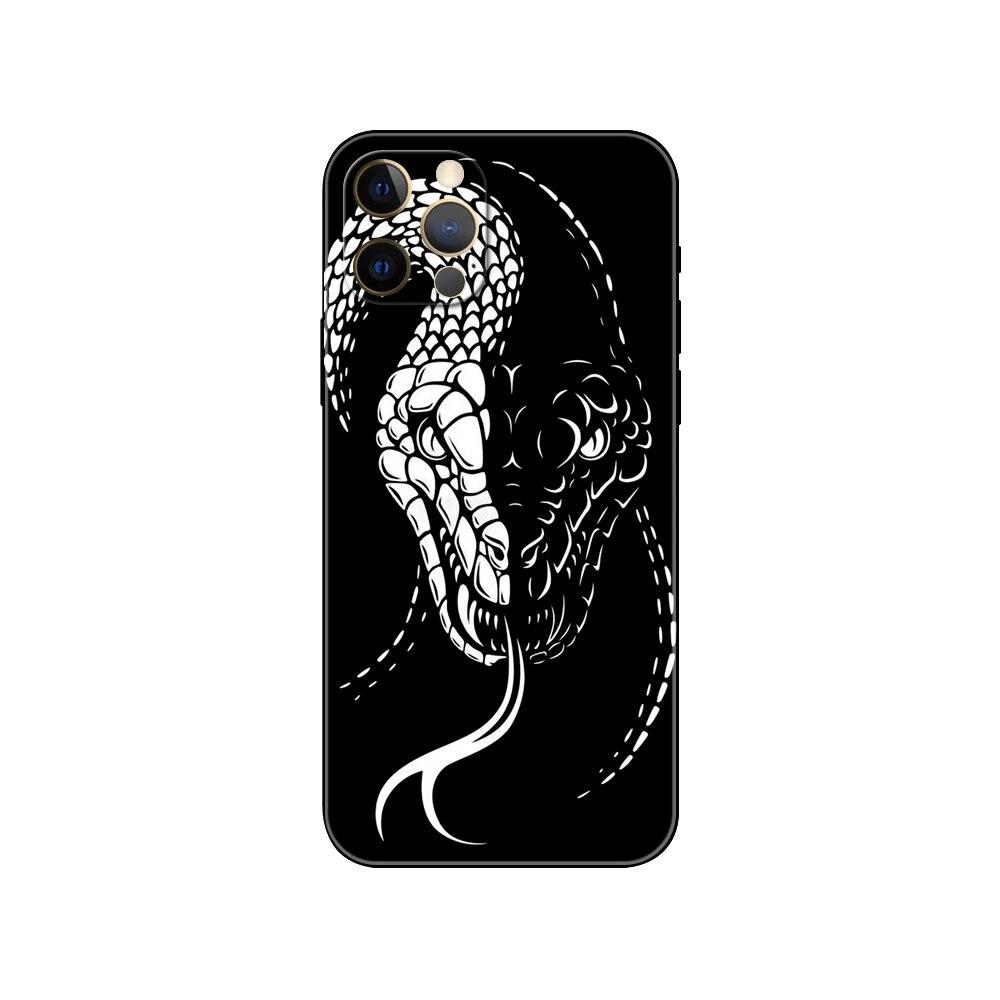 Horror Animal Cobra Phone Case For iPhone Samsung Galaxy Redmi Xiaomi Oppo OnePlus Note S A 7 8 9 10 11 12 13 14 20 21 22 23 53 54 Pro Max Plus Ultra