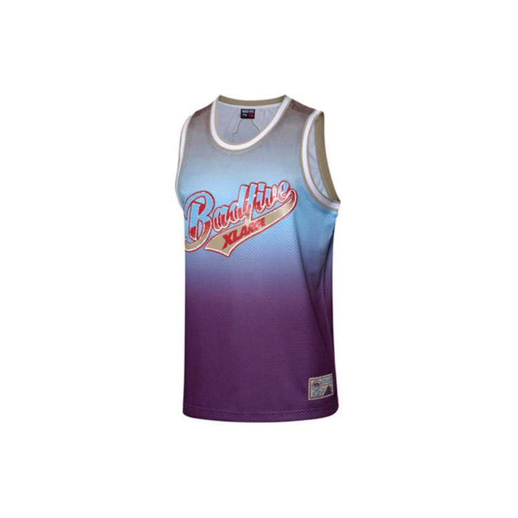 Li Ning x XLARGE Basketball Jersey Men s Jams Purple AAYP531-1 XXXL