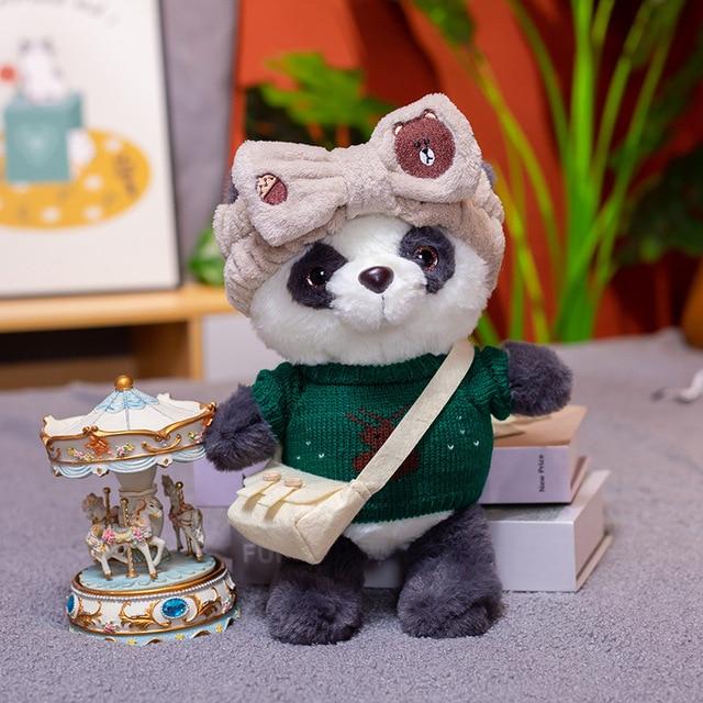 1pc 30cm Cute Lalafanfan Panda Plush Toys Lovely Bear With Dolls Stuffed Soft Animal Pillow Birthday Gift For Baby
