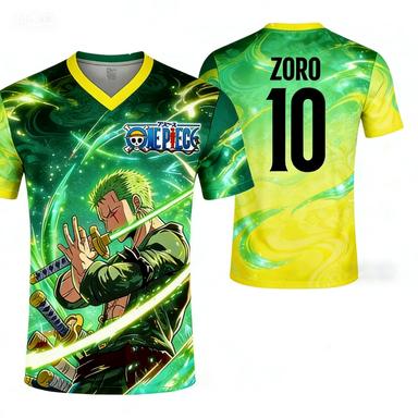 2026 Summer New Anime Football Sports Quick-Dry Short Sleeve T-Shirt for Adults and Children