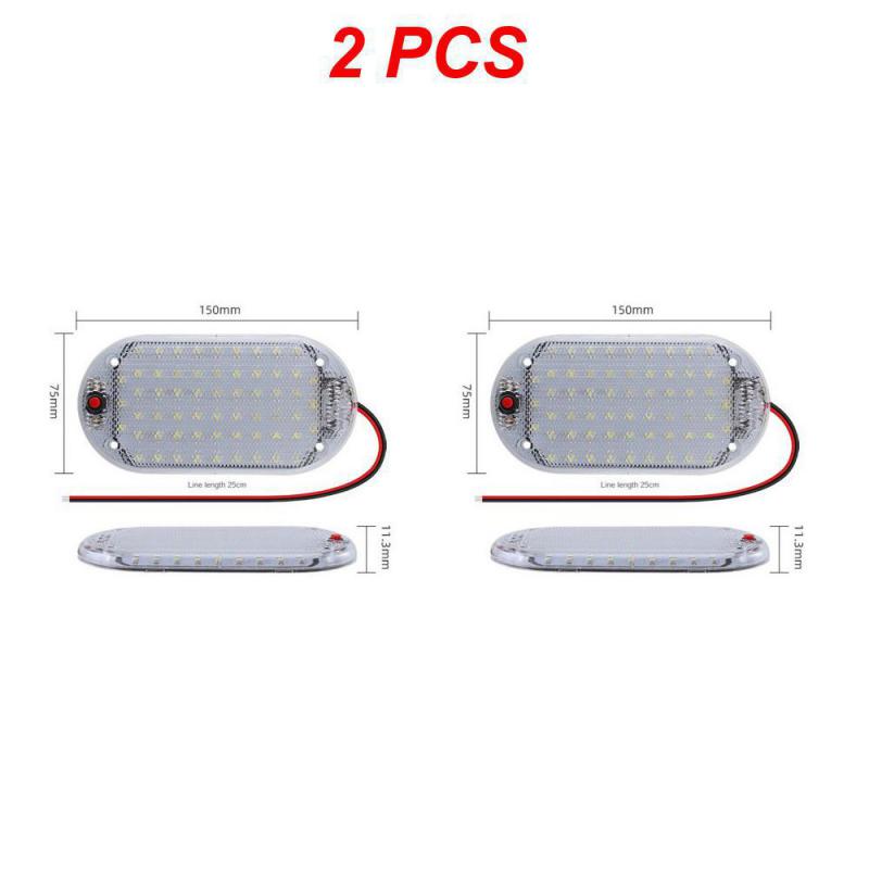 2~5PCS LED Panel Light Car Interior Reading Lamp High Brightness Cabin Lights for Van Truck RV Boat Camper Lights Strip 12V-24V