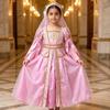 Girls Medieval Princess Costume With Tulle Fabric For Halloween Role Play And Stage Performance
