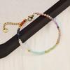 Stylish High-End Natural Stone Beaded Couple Bracelet with Titanium Steel Design