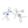 Fashionable Sea Themed Laser Jellyfish Starfish Fish Bead Keyring Alloy Keychain Bag Pendant Key Holder Ornament