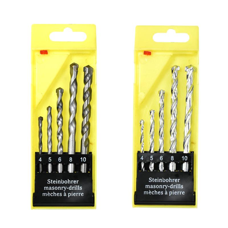 5/8Pcs Industrial Wall Masonry Drill Kit Grade Masonry Drill Bit For Electric Drill Carbide Tip For Brick Concrete Tile DIY Use