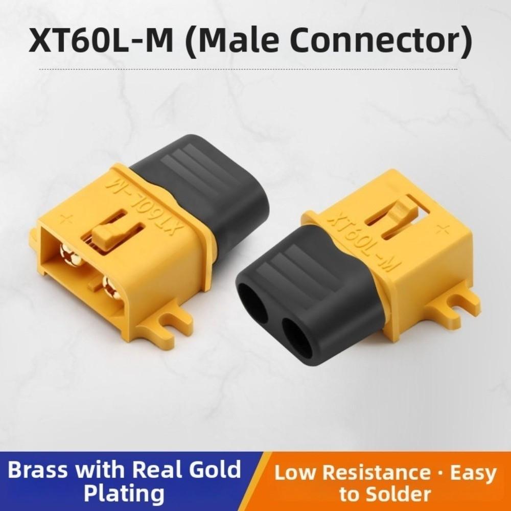 Amass XT60L-F M Plug Yellow Male Female Plug New XT60L Connector  RC Car Parts
