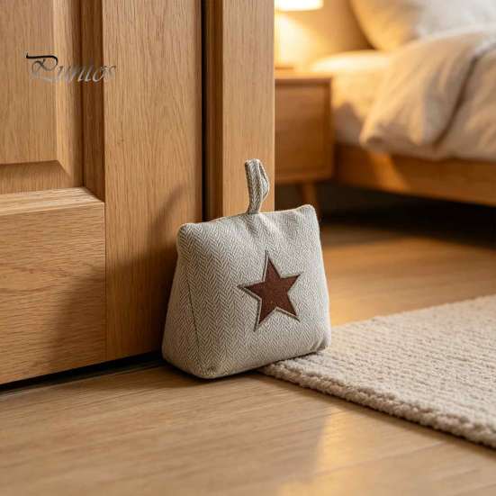 Blocca porta portatile in tessuto con peso, Fermaporta decorativo per interni con maniglia, Cuneo antiscivolo Anti-collisione Fermaporta antiscivolo per