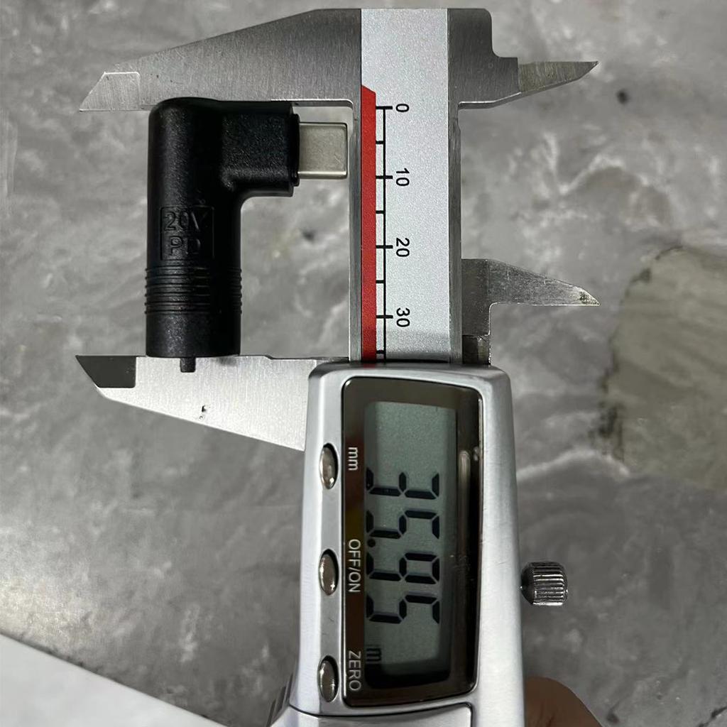 2.0mm 3Pin Male To Type C Male Conversion Adapter Black Converter Support 5V 9V 20V Charging for USB C Phones Laptops