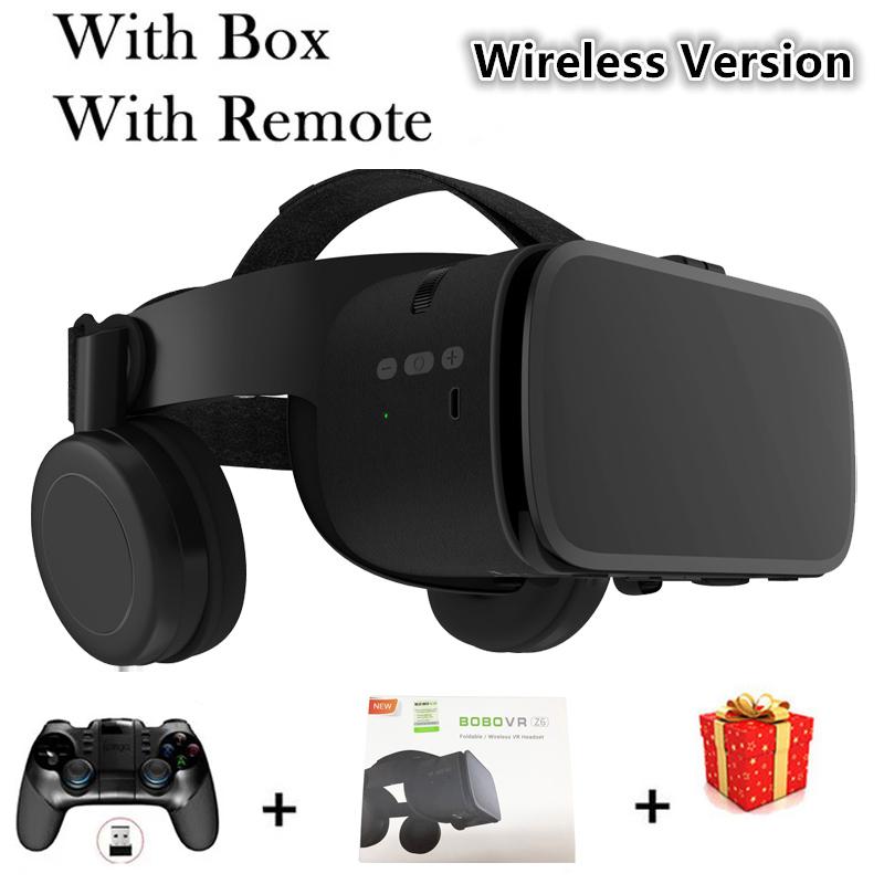 Bobo Vr Bobovr Z6 Ochelari de realitate virtuală Dispozitive căști Bluetooth Viar Cască Lentile 3d Ochelari de protecție pentru smartphone-uri Smart Phone Vear
