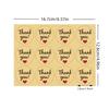 120 Stickers  Kraft Paper Thank You Stickers3.8cm  Thank youSealing Sticker Adhesive Label Stickers