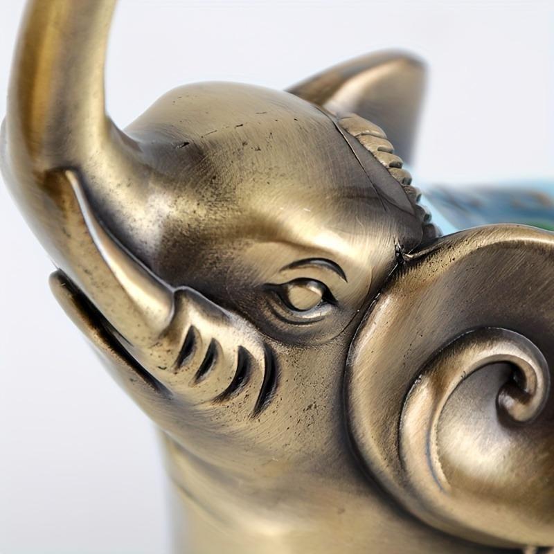 LASODY Elegant Elephant-Shaped Metal Incense Holder Sandalwood Scented Ideal for Christmas Easter Thanksgiving Father'S Mother'S Day Gifts