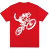 Funny Kitten Cat Riding Bicycle Meme Graphic T-shirts Men Women 90s Vintage T Shirt Oversized Cotton Tee Shirts