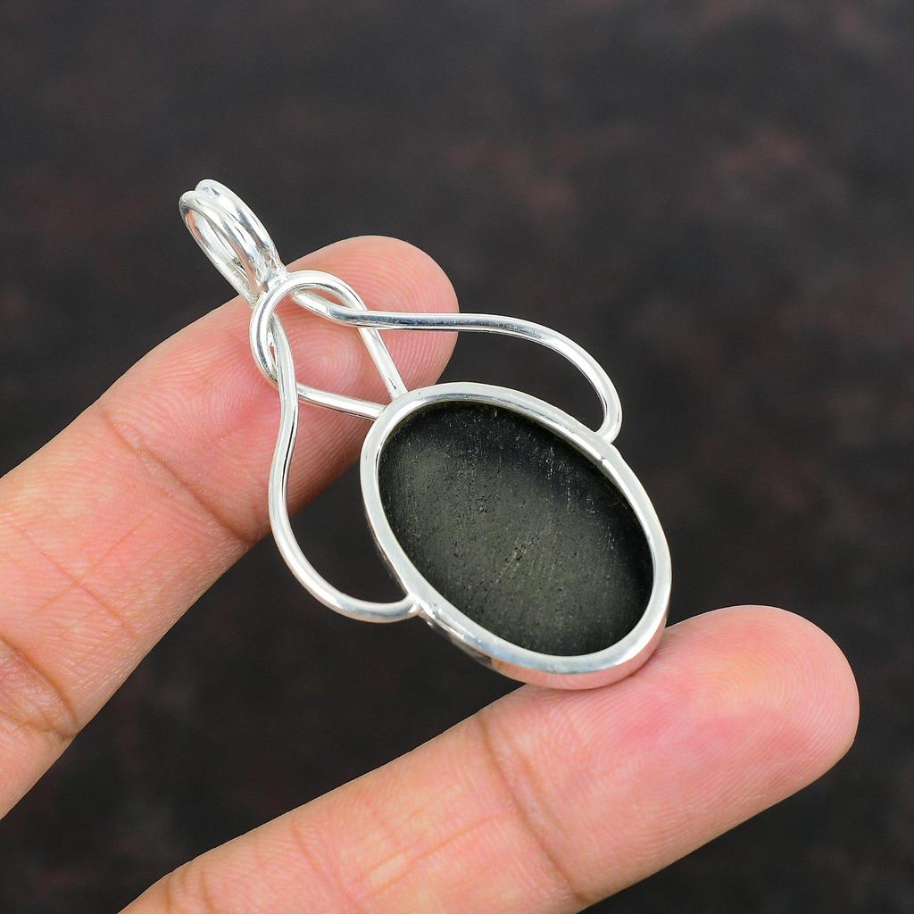 Black Onyx Pendant Natural Gemstone Pendant Silver Jewelry 925 Sterling Silver Pendant Handmade Pendant Latest Design Pendant Gifts For Wife