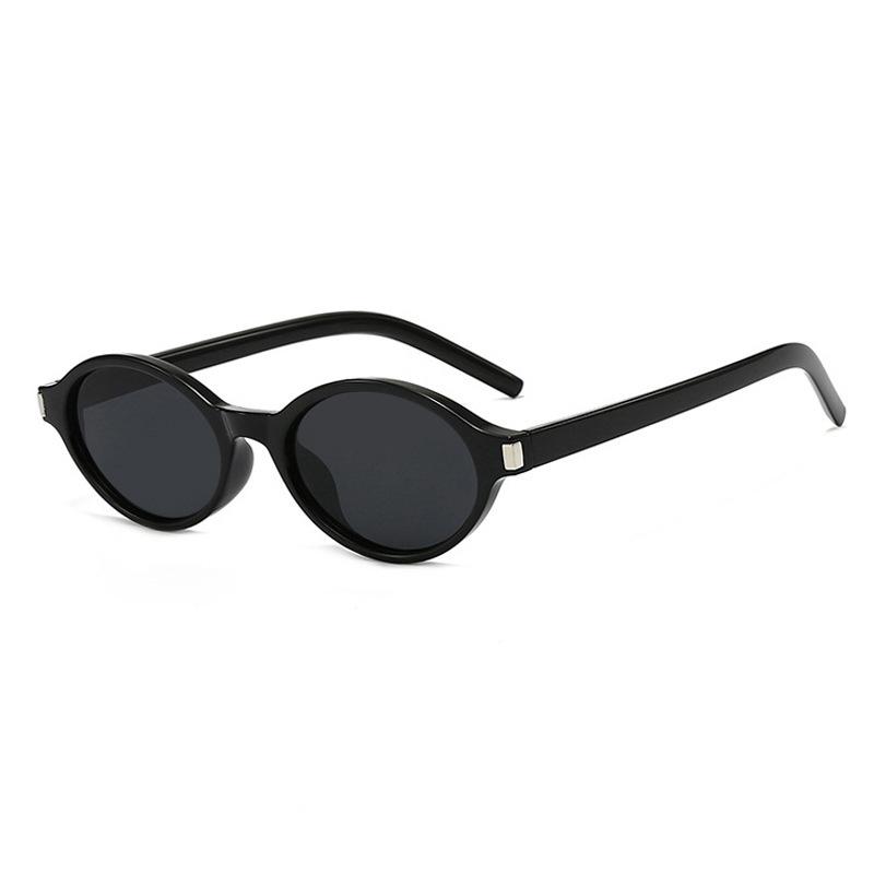 Vintage Fashion Oval Frame Sunglasses Trend Versatile Anti-Glare Sunglasses Unisex