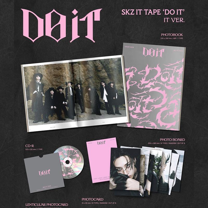 Stray Kids SKZ IT TAPE [עשה את זה] (גרסה IT) + 1 קארד צילום בלעדי מ-POP-UP אקראי