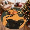 Runder Teppich mit Marilyn Monroe Muster, Innen-/Außenmatte, für Picknick, Spielzimmer, Schlafzimmer, Büro, Wohnzimmer, Heimdeko Teppich, Geburtstagsgeschenk