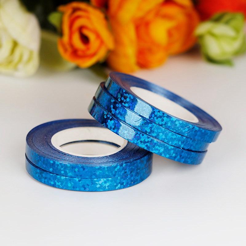 Ceremony Decoration Ribbon Party Wedding Tied Balloon Glossy 100PCS 10M Laser Supplies Wholesale Ribbon Colorful Circle