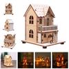Luce LED per Festival Decorazione in Legno Casa Decorazioni Albero di Natale per Decorazione Casa Casa in Legno Regalo Fai da Te Decorazione Finestra