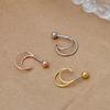 [1+1] Fashion Piercing New Moon 3 types, choose 1, one side for sale