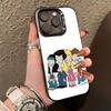 R-Roger P-Pfp A-American Dad   Phone Case For iPhone 17,16,15,14,13,12,11 Plus,Pro Max,XS,Colored Silver Phone Case